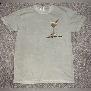 Olive green dirty martini I like it extra dirty